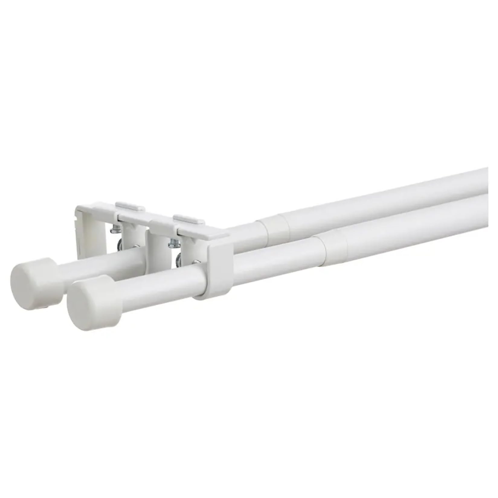 DOUBLE CURTAIN ダブルカーテン 100x178cm IKEA BEKRÄFTA Double curtain rod set, white,120-210 cm 19 mm